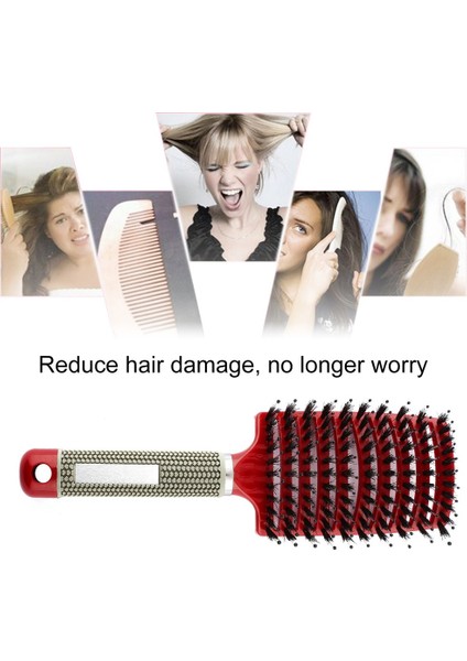 9x7 cm Pro Kadın Saç Derisi Masaj Tarak Kıl ve Naylon Saç Fırçası Islak Kıvırcık Detangle Saç Fırçası Salon Kuaförlük Şekillendirici Araçları (Yurt Dışından) modelleri