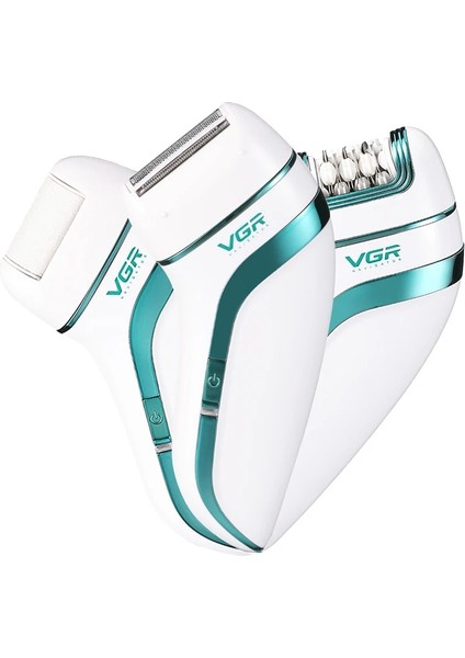 VGR-705 Kutusu Orijinal Vgr 3'ü 1 Arada Bayan Epilatörü, Elektrikli Tıraş Makinesi, Bacak Vücut Epilasyon, Islak Kuru Bayan Bikini Düzeltici, Yüz Epilatörü (Yurt Dışından)