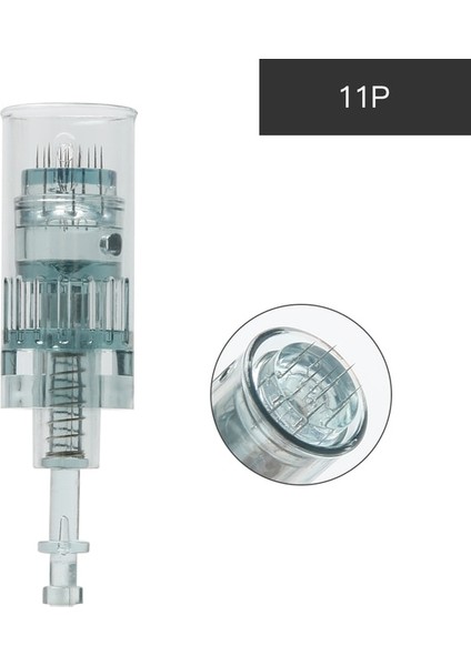 11PIN 10 Adet Süngü Çift 11/16/24/36/42/nano Mikro Iğne Kartuş Ipuçları Elektrikli Derma Damgası Dr.pen M8 Cilt Mts Anti Aging (Yurt Dışından)