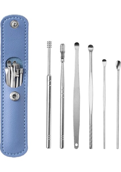 Donanma Kulak Temizleyici Balmumu Toplayıcılar Earpick Balmumu Sökücü Curette Kulak Temizleme Çubuğu Temizleyici Kiti Kaşık Bakımı Kulak Temizleme Aracı (Yurt Dışından)