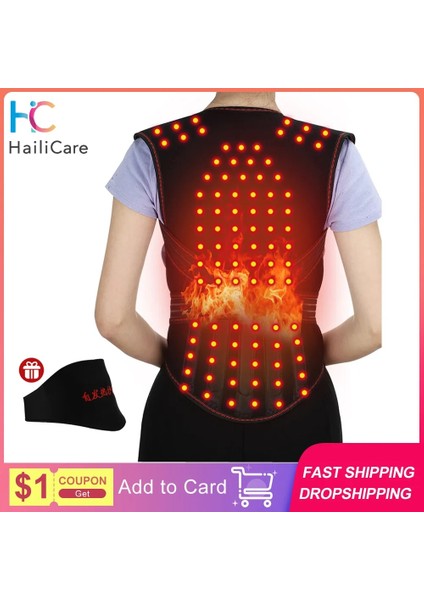 62 Adet Mıknatıslar Xl Kendinden Isıtma Sırt Desteği Bel Desteği Manyetik Isıtma Düzeltici Terapi Kemeri Geri Duruş Düzeltici Omurga Geri Bel Kemeri (Yurt Dışından) fiyatları