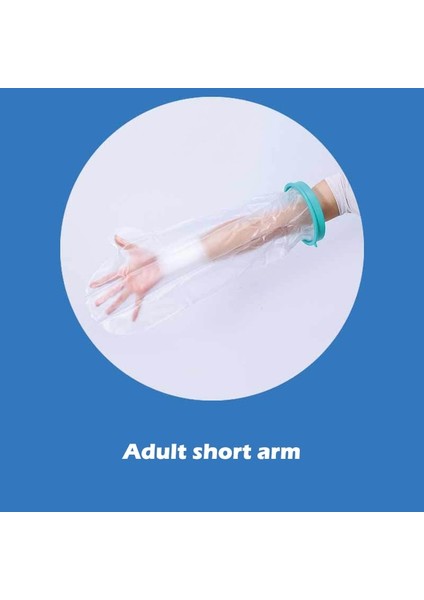 1 Adet Duş Kapağı Yetişkin Su Geçirmez Mühürlü Döküm Bandaj Koruyucu Yara Kırığı Bacak Ayak Kol Palm Banyo Koruyucu Halka Kol (Yurt Dışından)