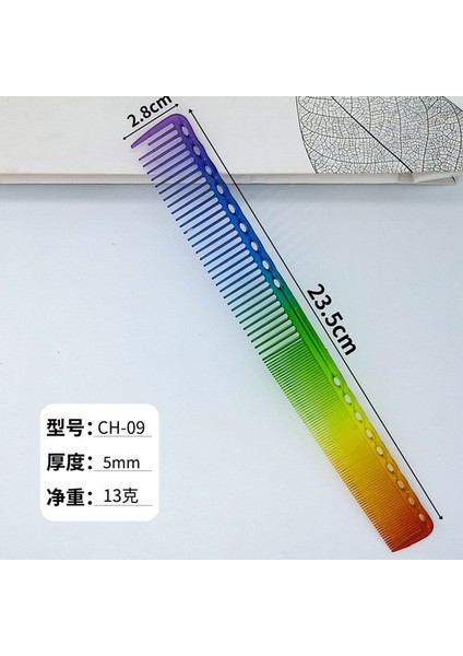 CH09 1 Adet Kuaför Tarak Kuaförlük Karbon Tarak Antistatik ve Isıya Dayanıklı Kuaför Kesme Tarağı (Yurt Dışından)