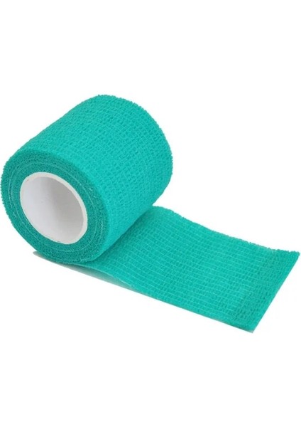Akuamarin 7.5 cm x 4.8 M 1 Rulo 2.5/5/7.5/10 cm * 4.8 M Dokunmamış Elastik Kendinden Yapışkanlı Bandaj Yapışkanlı Bandaj Spor Sabitleme Parmak Bilek Bacak (Yurt Dışından)