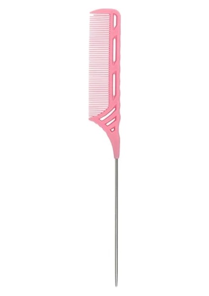 Pembe 1 Adet Yeni Ince Diş Tarak Metal Pin Anti-Statik Saç Stili Kuyruk Tarak Ayrı Ayrılık Kuaför Profesyonel Araçlar (Yurt Dışından)