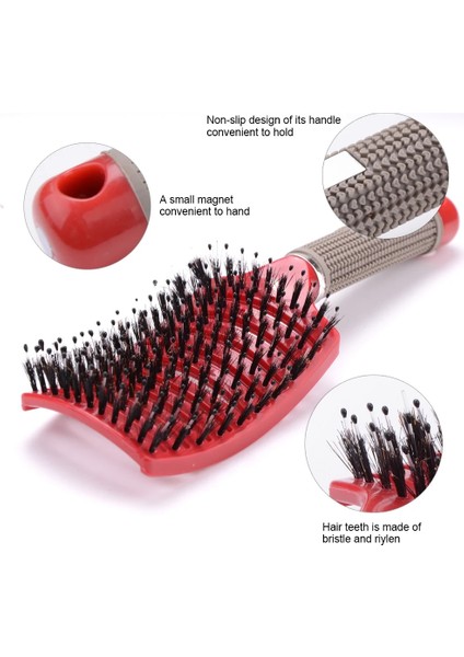 Altın Kızlar Saç Derisi Masaj Tarak Saç Fırçası Kıl Naylon Kadın Islak Kıvırcık Detangle Saç Fırçası Salon Kuaförlük Şekillendirici Araçları (Yurt Dışından) indirimleri