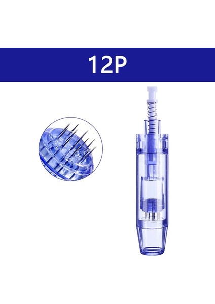 10 Adet 12 Pın 10/50/100 Adet Derma Aracı Süngü Iğneler Kartuşu Dr. Kalem A1 NANO/9PIN/12PIN/36PIN/42PIN Mikro Cilt Iğneleme Yedek Kafa (Yurt Dışından)