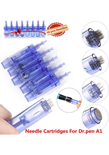 10 Adet 5 Pins 10 Adet Dr Kalem A1 Yedek Iğne Kartuşu 9/12/24/36/42 Pins Nano Cilt Bakım Kalemi Iğne Microneedling Dövme Iğne Ipuçları (Yurt Dışından)