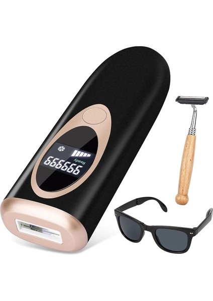 Siyah Epilasyon Lazer Epilatör Kadınlar Için Flaş Depilatör Bakliyat Kalıcı Lazer Epilatör Ağrısız Epilasyon Ev Kullanımı (Yurt Dışından)