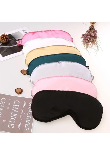 Taklit Ipek Göz Bandı Gölgeleme Uyku Göz Maskesi Eyepatch Seyahat Relax Kapak Siperliği Sağlık Uyku Göz Maskesi Bakım Araçları (Yurt Dışından) fiyatları