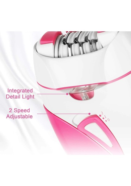 Pembe Kadın Epilasyon USB Elektrikli Epilatör Kadın Şarj Edilebilir Ağrısız Vücut Yüz Bacak Bikini Depilatör Giyotin Saç Çıkarıcı Güzellik (Yurt Dışından)