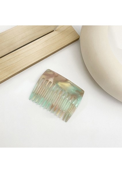 Stil 6 Moda Dekoratif Tarak Selüloz Asetat Geniş Diş Tarak Kaymaz At Kuyruğu Çatal Tarak 12 Diş Tarak Saç Takı (Yurt Dışından)