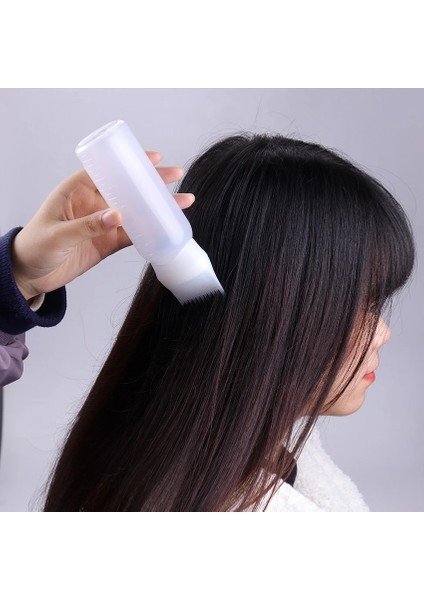 Beyaz 1 Adet Boş Saç Boyası Şişesi Aplikatör Fırça Dağıtım Salon Saç Boyama Boyama Şişeleri Kuaförlük Şekillendirici Aracı (Yurt Dışından)