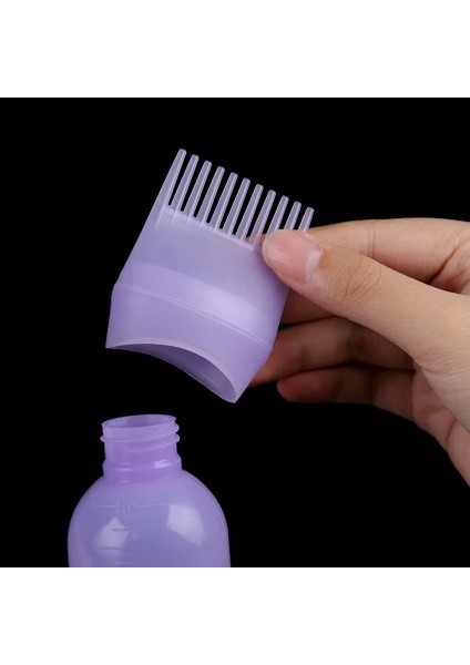 Beyaz 1 Adet Boş Saç Boyası Şişesi Aplikatör Fırça Dağıtım Salon Saç Boyama Boyama Şişeleri Kuaförlük Şekillendirici Aracı (Yurt Dışından)