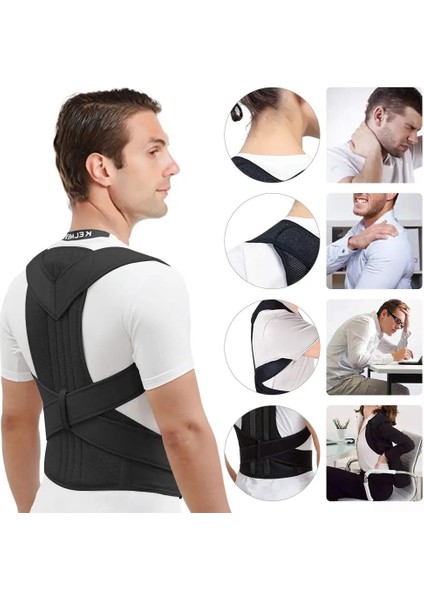 Duruş Brace Hediye 2xl 2023 Yeni Geri Brace Duruş Düzeltici Omuz Desteği Kemer Kadın Erkek Omurga Klavikula Ağrısı Geri Yelek Duruş Korse Geliştirmek (Yurt Dışından) fırsatları
