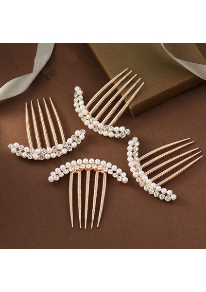 Stil 1 Inci Taklidi Kristal Tokalar Tiaras Tokalarım Saç Klipleri Gelin Başlığı Saç Takı Aksesuarları Metal Topuz Saç Tarak (Yurt Dışından) fiyatları