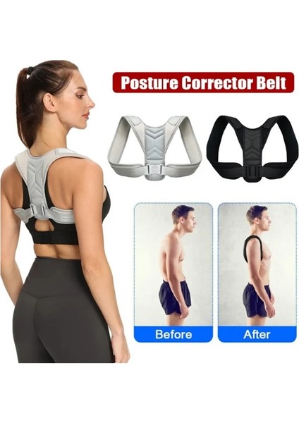 No.1 M Ağırlık Için 40-80KG Ayarlanabilir Arka Omuz Duruş Düzeltici Kemer Klavikula Omurga Desteği Vücudunuzu Yeniden Şekillendirin Ev Ofis Sporu Üst Sırt Neckbrace (Yurt Dışından) modelleri