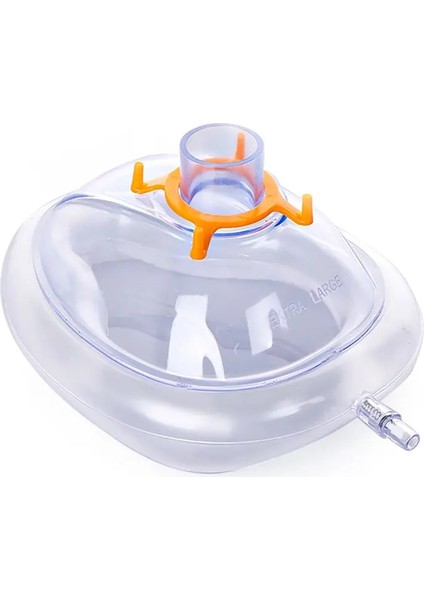 1 Adet Size5 Canack 1 Adet/6 Adet Pvc Anestezi Maskesi Yüksek Kaliteli Tek Kullanımlık Pvc Resüsitasyon Yüz Maskeleri Yetişkin ve Çocuk Için 6 Boyutu (Yurt Dışından)