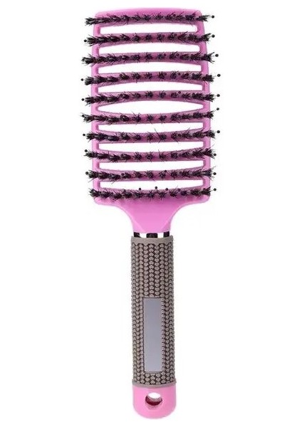 Pembe Saç Saç Fırçası Sihirli Saç Tarak Saç Fırçası Kıl Naylon Kadın Salon Kuaförlük Şekillendirici Araçları Için Islak Kıvırcık Detangle Saç Fırçası (Yurt Dışından)