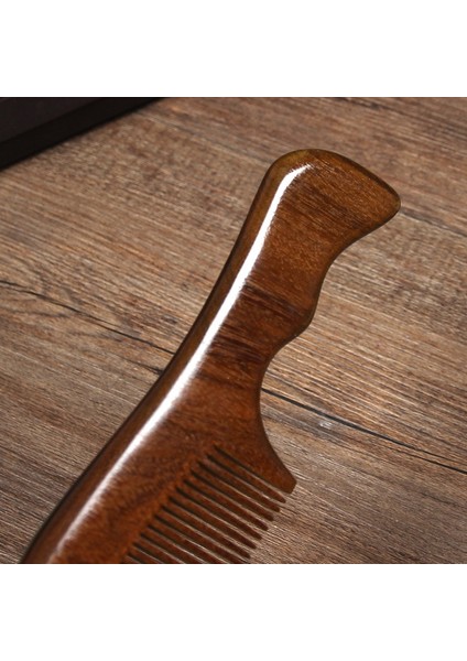 20CM-2 Ahşap Tarak Büyük Siyah Altın Ipek Sandal Ağacı Tarak Saç Dökülmesine Karşı Geniş Dişler Ev Düz Kıvırcık Saç Taşınabilir Tarak Yazı (Yurt Dışından)