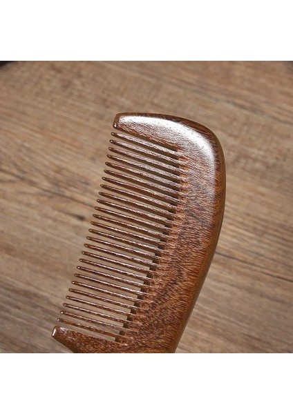 20CM-2 Ahşap Tarak Büyük Siyah Altın Ipek Sandal Ağacı Tarak Saç Dökülmesine Karşı Geniş Dişler Ev Düz Kıvırcık Saç Taşınabilir Tarak Yazı (Yurt Dışından)