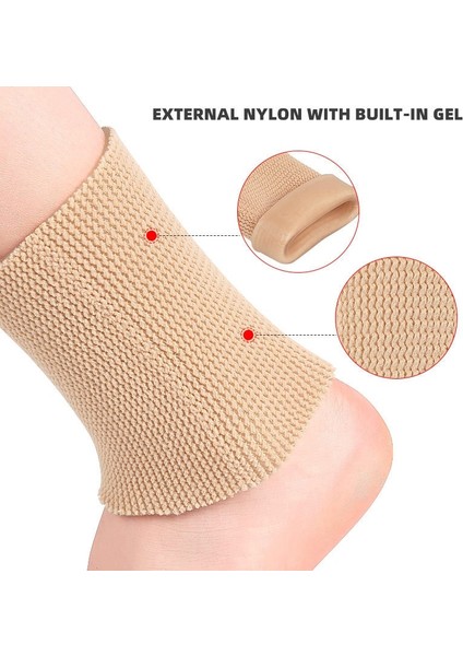 Ten Rengi 1 Adet Ayak Bileği Jel Kol Yastıklı Çorap Ayak Bileği Koruyucu Destek Brace Kaykay Aksesuarları Paten Sürme Kayak Ayak Bileği Koruması (Yurt Dışından) fırsatları