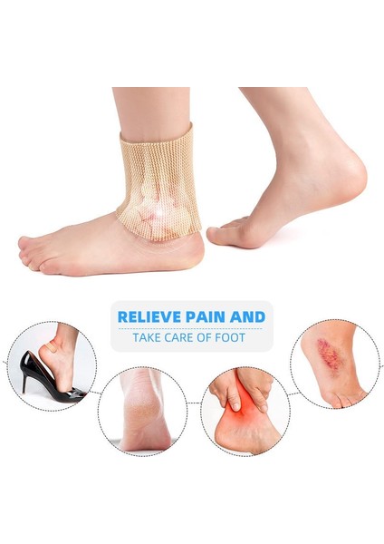 Ten Rengi 1 Adet Ayak Bileği Jel Kol Yastıklı Çorap Ayak Bileği Koruyucu Destek Brace Kaykay Aksesuarları Paten Sürme Kayak Ayak Bileği Koruması (Yurt Dışından) indirimleri