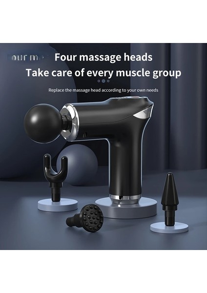 Siyah Tip-C Şarj Mini Masaj Tabancası Vurmalı Tabanca Masajı Taşınabilir Fasya Tabancası Sırt Omuz Derin Kas Gevşetme مسدسات تدليك مساج (Yurt Dışından) indirimleri