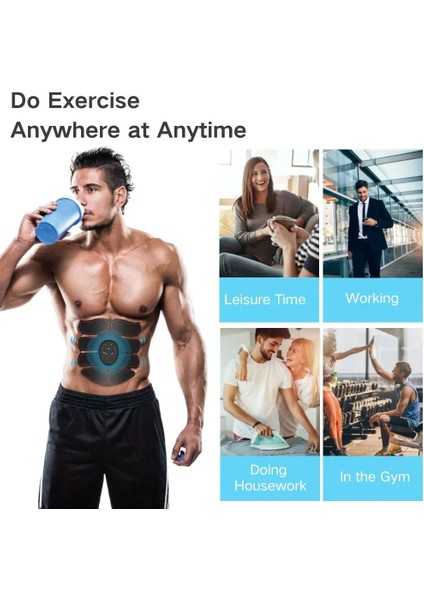 Fildişi Ems Karın Sıkılaştırma Kemeri Abs Stimülatörü Ultimate Kas Çalıştırıcı Kol ve Bacak Eğitim Ofis Ev Spor Salonu Fitness Ekipmanları (Yurt Dışından)