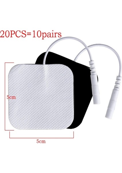 5x5 cm 20 Adet 10/20 Adet Onlarca Masaj Elektrodos Elektrot Pedleri Onlarca Elektrotlar Ems Kas Stimülatörü Pedleri Dijital Terapi Makinesi Masaj Yaması (Yurt Dışından)
