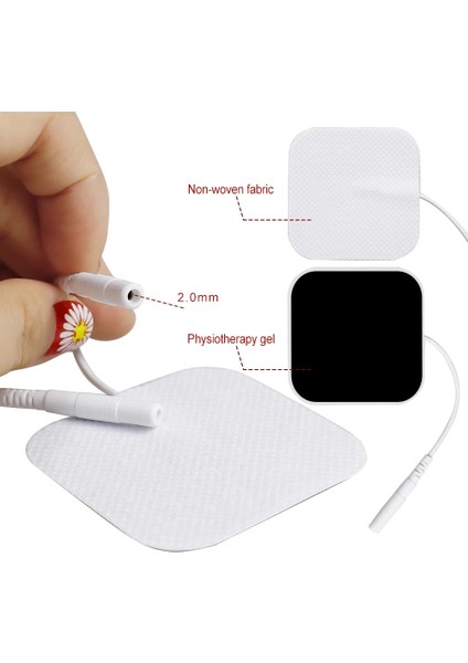 5x5 cm 20 Adet 10/20 Adet Onlarca Masaj Elektrodos Elektrot Pedleri Onlarca Elektrotlar Ems Kas Stimülatörü Pedleri Dijital Terapi Makinesi Masaj Yaması (Yurt Dışından)
