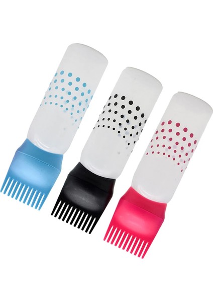 Çeşitli Renk 3 Adet Kök Tarak Aplikatör Şişe Aplikatör Şişe Saç Boyası Kapları Salon Saç Şekillendirici Berber Için Tarak ile (Yurt Dışından) fırsatları