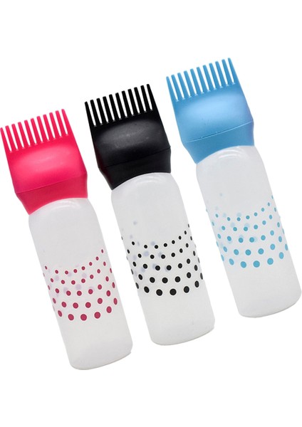 Çeşitli Renk 3 Adet Kök Tarak Aplikatör Şişe Aplikatör Şişe Saç Boyası Kapları Salon Saç Şekillendirici Berber Için Tarak ile (Yurt Dışından) indirimleri