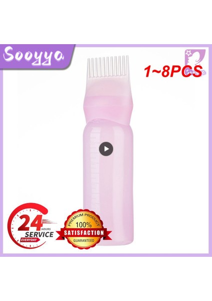 Stil B 1 Adet 1 ~ 8 Adet 120 ml Renkli Plastik Saç Boyası Doldurulabilir Şişe Aplikatör Tarak Dağıtım Salon Saç Boyama Kuaförlük Şekillendirici (Yurt Dışından) modelleri