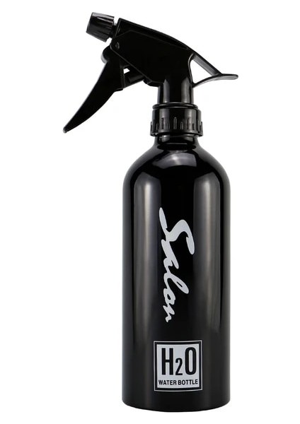 Siyah 500 ml Kuaförlük Sprey Şişesi Boş Şişe Doldurulabilir Salon Kuaför Berber Saç Araçları Su Püskürtücü Alüminyum Sprey Şişesi (Yurt Dışından)