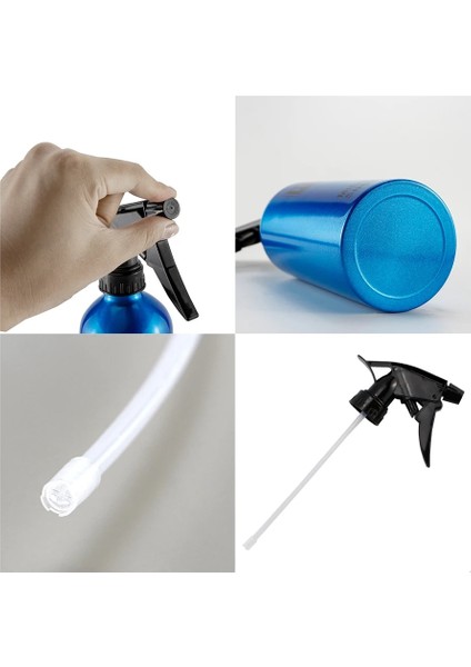 Siyah 500 ml Kuaförlük Sprey Şişesi Boş Şişe Doldurulabilir Salon Kuaför Berber Saç Araçları Su Püskürtücü Alüminyum Sprey Şişesi (Yurt Dışından) fırsatları