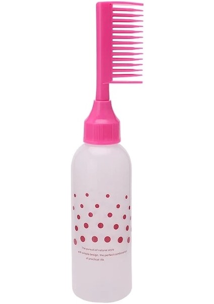 C 170 ml Saç Boyası Aplikatör Şişeleri Plastik Şampuan Şişesi Saç Boyama Leke Aracı Kuaförlük Malzemeleri Tarak Diş (Yurt Dışından)