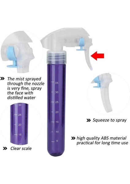 Sarı 2 Mini Saç Spreyi Şişesi Taşınabilir Sulama Kovası Güzellik Salonu Araçları Yüksek Basınçlı Şişe 40 ml Kuaförlük Başparmak Yüksek Basınçlı Sprey (Yurt Dışından)