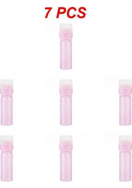 Stil C 7 Adet 1 ~ 8 Adet 120 ml Renkli Plastik Saç Boyası Doldurulabilir Şişe Aplikatör Tarak Dağıtım Salon Saç Boyama Kuaförlük Şekillendirici (Yurt Dışından)