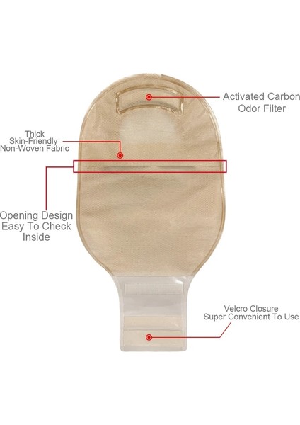 10 Adet Bariyer 15 Adet Çanta + 6 Adet Bariyer Ostomi Malzemeleri Kolostomi Torbaları Iki Parçalı Boşaltılabilir Torbalar Kasnak ve Görünüm ile Ileostomi Stoma Bakımı (Yurt Dışından) modelleri