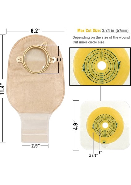 10 Adet Bariyer 15 Adet Çanta + 6 Adet Bariyer Ostomi Malzemeleri Kolostomi Torbaları Iki Parçalı Boşaltılabilir Torbalar Kasnak ve Görünüm ile Ileostomi Stoma Bakımı (Yurt Dışından) fırsatları