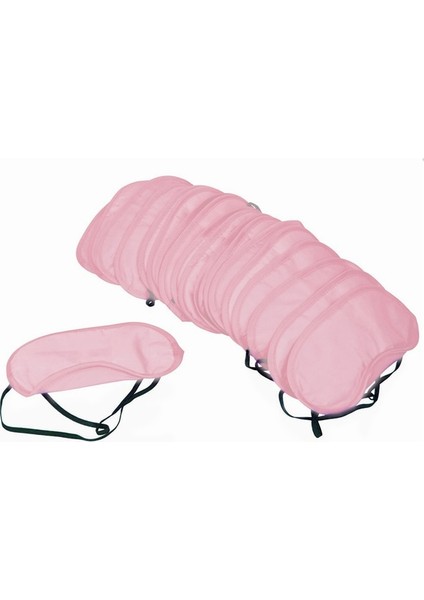 Pembe 10 Adet Yumuşak Seyahat Uyku Göz Maskesi (Yurt Dışından)