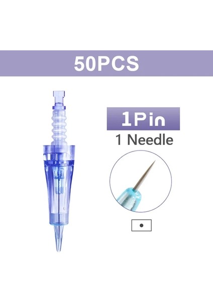 50 Adet 1 Pın Dr Pen A6 Nano Mini Iğne Dövme Kalemi Süngü Değiştirin Kartuşu Değiştirin Steril Profesyonel Dövme Cilt Bakım Seti Mini Iğne (Yurt Dışından)