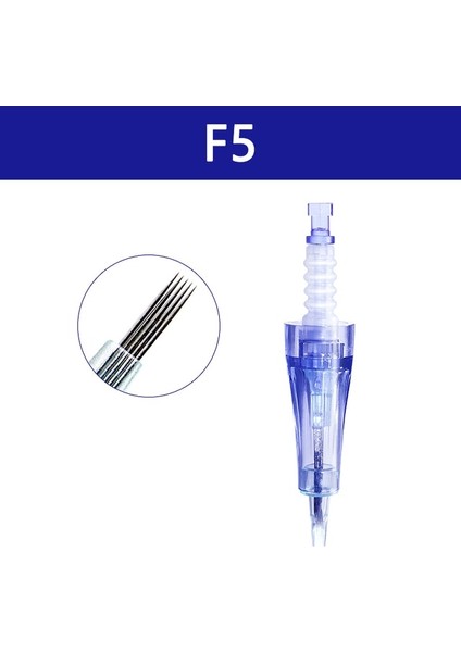 50 Adet F5 10/50/100 Adet Dermatool Süngü Iğneler Kartuşu Dr Pen Için A6 Nano/12 Pin/24 Pin/36 Pin/42 Mikro Cilt Iğneleme Yedek Kafa (Yurt Dışından)