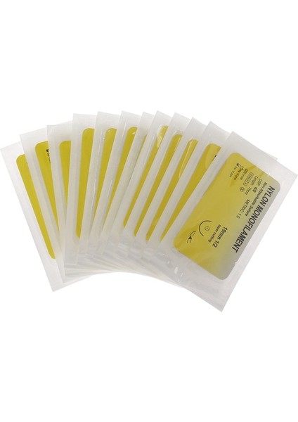 12 Adet 1 Torba 6/12 Adet/torba 5.0 Tıbbi Iğne Dikiş Naylon Monofilament Konu Cerrahi Uygulama Seti Öğretim Gösterileri Egzersizleri (Yurt Dışından)