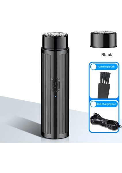 Siyah Kafalı Erkek Mini Elektrikli Tıraş Makinesi Şarj Edilebilir Jilet Epilatör Kadın Tıraş Makinesi Erkekler Için Araba Mini Tıraş Makinesi Elektrikli Tıraş Araçları (Yurt Dışından)