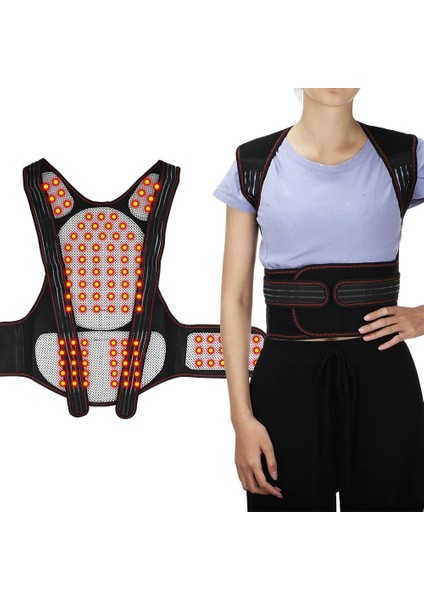 62 Adet Mıknatıslar L Kendinden Isıtma Sırt Desteği Bel Desteği Manyetik Isıtma Düzeltici Terapi Kemeri Geri Duruş Düzeltici Omurga Geri Bel Kemeri (Yurt Dışından) modelleri