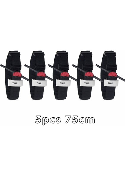 5 Adet-75 cm 2/5/10 Adet Askeri Turnike Survival Taktik Açık Ilk Yardım Bandajı Tıbbi Savaş Turnike Acil Arama (Yurt Dışından)