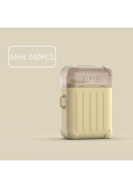 Mın 240 180/240 Adet Gül/nane Aromalı Deldi Kulak Temizleme Bitki Solüsyonu Kağıt Ipi Kulak Deliği Sonrası Bakım Aracı Kiti Tek Kullanımlık Küpe Aracı (Yurt Dışından)