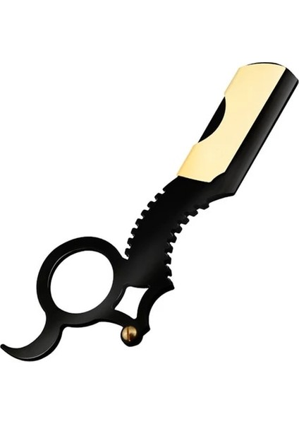 B Berber Jileti Saç Kesimi Sakal Kaş Tıraş Aracı Manuel Epilasyon Kuaför Kesici Tutucu Yağ Kafa Düz Kenar Çelik (Yurt Dışından)